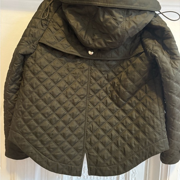 Burberry Brit Leightonbury Quilted Hooded Jacket XS EUC - Picture 2 of 6